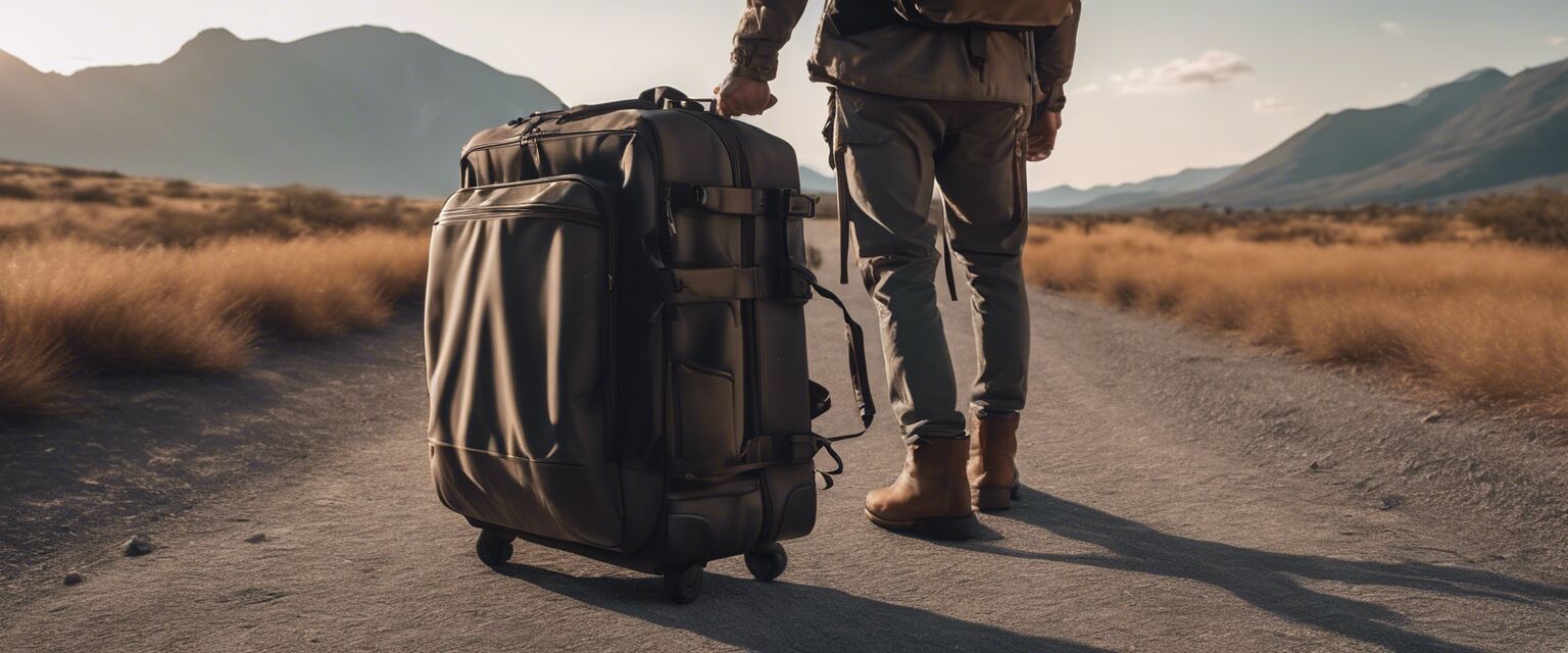 Travel Backpack and Rolling Tote